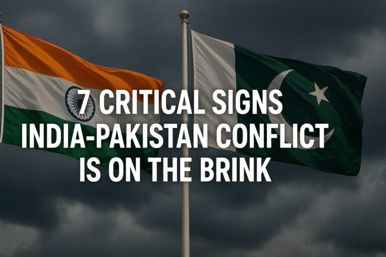 7 Critical Signs India Pakistan Conflict Is on the Brink