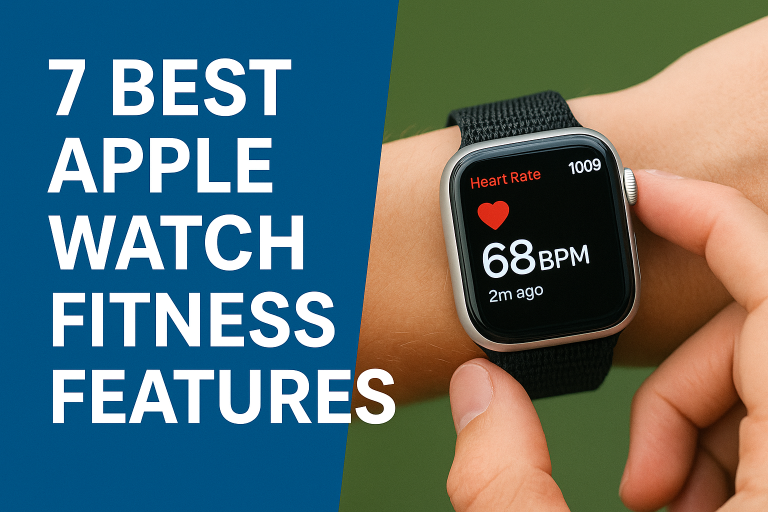 Person using Apple Watch during a workout for Apple Watch Fitness