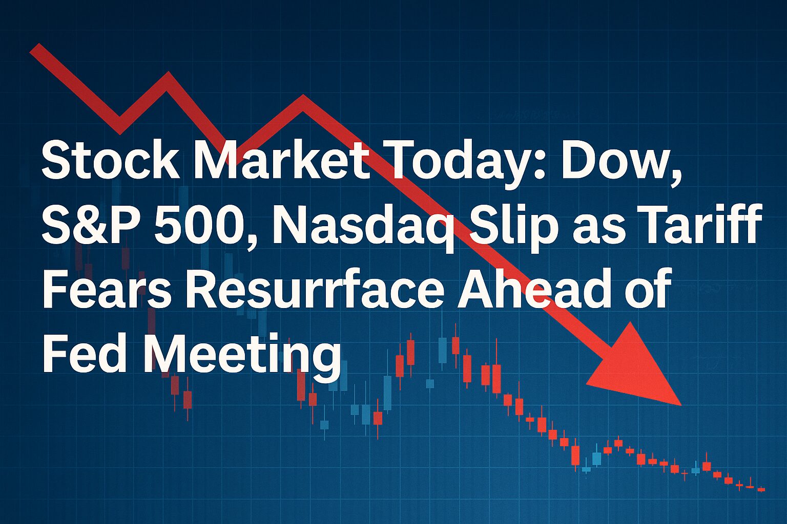 U.S. stock market indices decline on May 6, 2025, as Dow, S&P 500, and Nasdaq react to tariff concerns and upcoming Federal Reserve meeting.